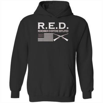 On Fridays We Wear Red Rmember Everyone Deployed Hoodie | Favorety DE