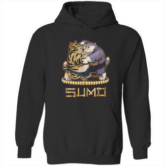 Funny Cats Sumo Wrestler Japanese Cat Sumo Wrestling Hoodie | Favorety AU