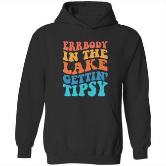 Funny Everybody In The Lake Getting Tipsy Retro Groovy Hoodie | Favorety CA