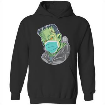 Funny Halloween Frankenstein Pandemic Virus Mask Hoodie | Favorety