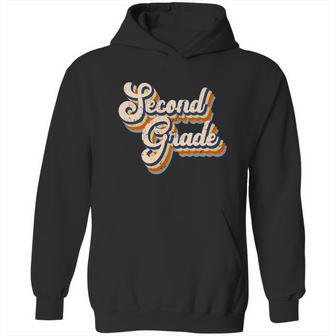 Funny Retro Second Grade Logo Hoodie | Favorety UK