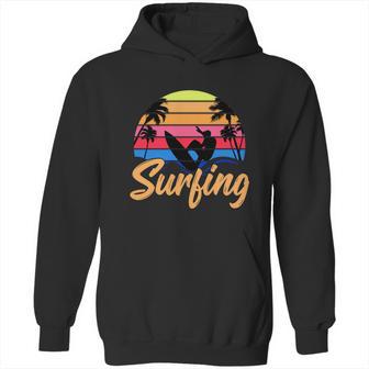 Funny Retro Surfing Logo Hoodie | Favorety UK