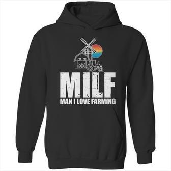 Funny Vintage Milf Man I Love Farming Hoodie | Favorety DE