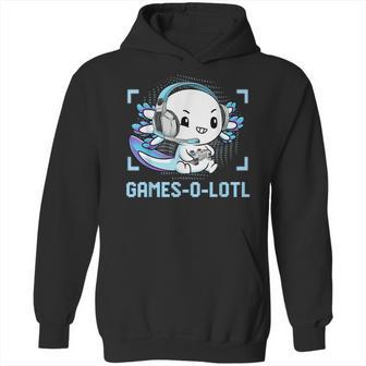 Gamesolotl Axolotl Video Gamer Kawaii Pastel Goth Anime Boys V5 Hoodie | Favorety