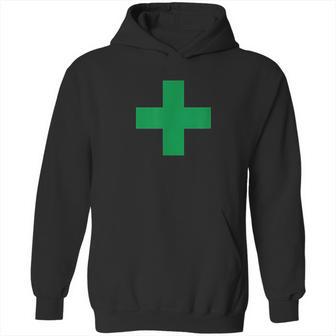 Green Medical Marijuana Cross Symbol Medicine Hoodie | Favorety CA