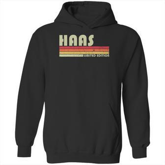 Haas Surname Funny Retro Vintage 80S 90S Birthday Reunion Hoodie | Favorety UK