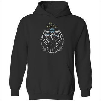 Hail Yourself Last Podcast On The Left Good And Evil Cats Hoodie | Favorety DE