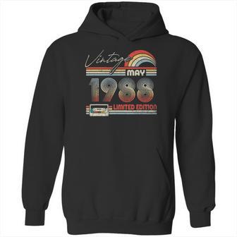 Happy 33Rd Birthday Vintage May 1988 33 Years Old Hoodie | Favorety DE