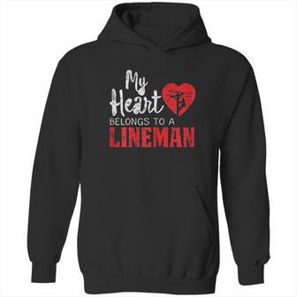 My Heart Belongs To A Electric Cable Lineman Hoodie | Favorety CA