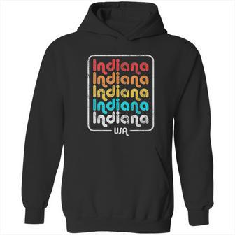 Indiana State Vintage 1970S 1980S Retro Hoodie | Favorety