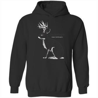 Jackalope Folklore Cryptozoology Jackrabbit Hoodie | Favorety UK