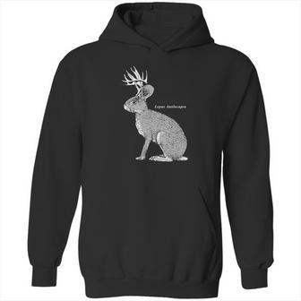 Jackalope Funny Rabbit Hoodie | Favorety