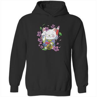 Japanese Maneki Neko Lucky Cat Hoodie | Favorety