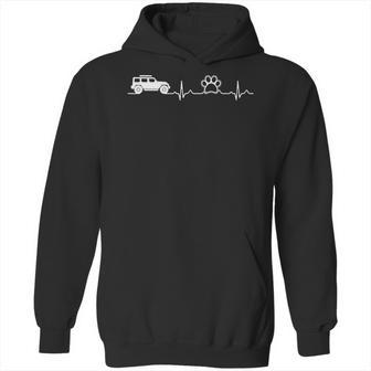 Jeeps And Paw Heartbeat For Jeepsdog And Cat Lovers Hoodie | Favorety DE