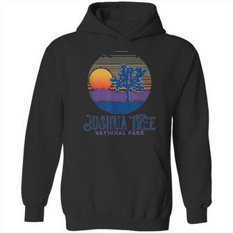 Joshua Tree National Park Vintage Artistic Sunset Mountains Hoodie | Favorety