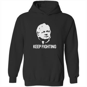 Julian Assange Keep Fighting Hoodie | Favorety UK