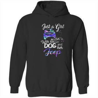 Just A Girl In Love With Her Dog And Her Heart For Jeep Hoodie | Favorety UK