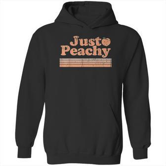 Just Peachy Retro 70S Georgia Peaches Summer Fruit Hoodie | Favorety CA