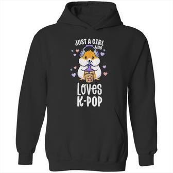 K Pop For Ns Girl Kawaii Kpop Hamster Bubble Tea Hoodie | Favorety