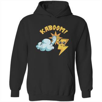 Kaboom Cloud Lightning Electrical Storm Thunder Bolt Humor Graphic Design Printed Casual Daily Basic Hoodie | Favorety AU