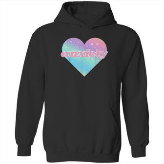 Kawaii Pastel Goth Anxiety Space Heart Hoodie | Favorety DE