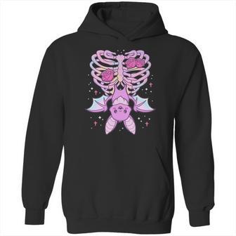 Kawaii Pastel Goth Cute Creepy Bat Skeleton Hoodie | Favorety AU