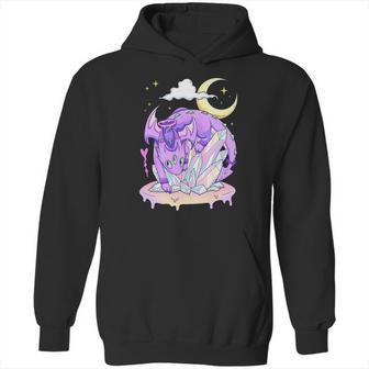 Kawaii Pastel Goth Cute Creepy Crystal Dragon Hoodie | Favorety AU