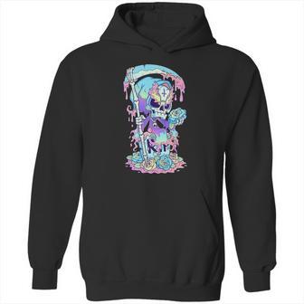 Kawaii Pastel Goth Cute And Creepy Death Grim Reaper Hoodie | Favorety