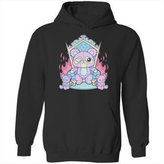 Kawaii Pastel Goth Cute Creepy Killer Teddy Bear Hoodie | Favorety AU