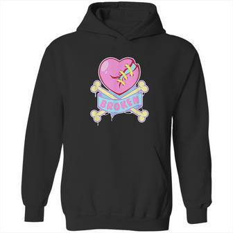 Kawaii Pastel Goth Emo Broken Heart Goth Aesthetic Hoodie | Favorety DE