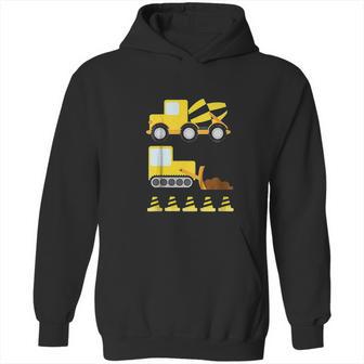 Kids Boys Construction Diggers And Trucks Hoodie | Favorety UK