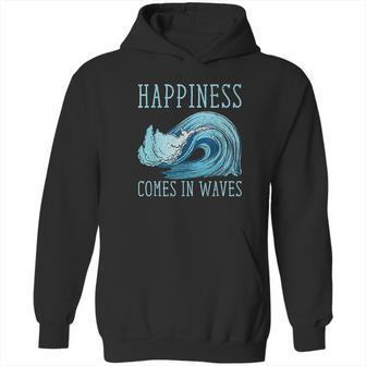 Kiteboarding Kite Surfing Happiness Comes In Waves Hoodie | Favorety DE