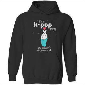 Korean Style Finger Heart Hand Symbol Pop Music Lover K Pop Hoodie | Favorety UK