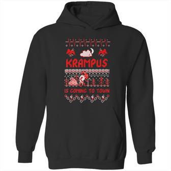 Krampus Is Coming To Town Xmas Ugly Hoodie | Favorety DE