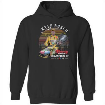 Kyle Busch Signature Rowdy Nation Championship 2019 Sunset Shirt Hoodie | Favorety AU