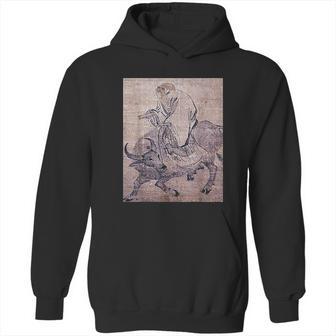 Laozi On Ox Lao Tzu Tao Te Ching Taoism Chinese Religion Hoodie | Favorety AU