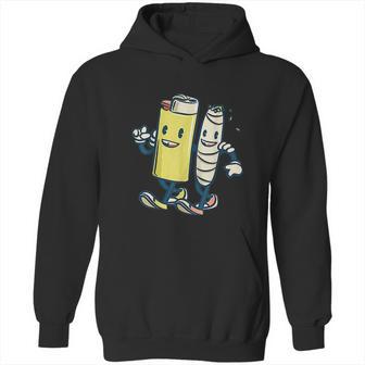 Lighter Joint Friends 420 Cannabis Marijuana Hoodie | Favorety