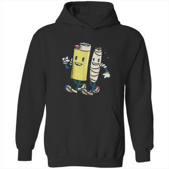 Lighter Joint Friends Smoking Marijuana Hoodie | Favorety