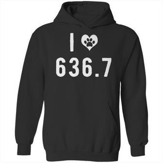 I Love 6367 Dogs Funny Dewey Decimal Hoodie | Favorety