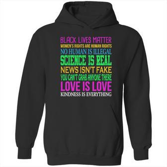 Love Is Love Science Is Real News Isnt Fake Quotes T-Shirt Hoodie | Favorety CA