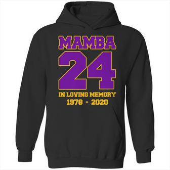 In Loving Memory Mamba 24 Tribute Graphic Design Printed Casual Daily Basic Hoodie | Favorety CA