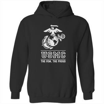 Lucky Ride Marines Usmc The Few The Proud White Emblem Hoodie | Favorety CA