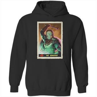 The Mandalorian The Armorer Trading Card Hoodie | Favorety AU