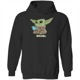 The Mandalorian The Child Grogu Blue Macaron Hoodie | Favorety