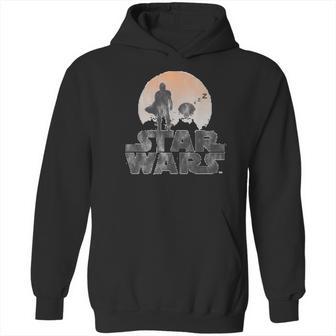 The Mandalorian Sleeping Child Silhouette Hoodie | Favorety UK