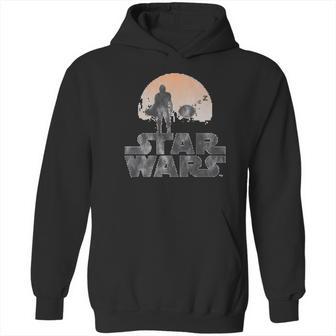 The Mandalorian Sleeping Child Silhouette Hoodie | Favorety