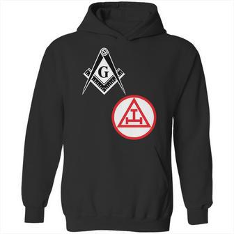 Mens Mason Royal Arch Split Masonic York Rite Black Hoodie | Favorety