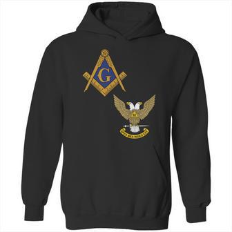 Mens Mason Scottish Rite Split Masonic Wings Up Hoodie | Favorety UK