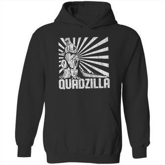 Mens Quadzilla Funny Gym Leg Day Hoodie | Favorety AU