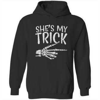 Mens Shes My Trick Matching Couple Halloween Costume Boyfriend Hoodie | Favorety